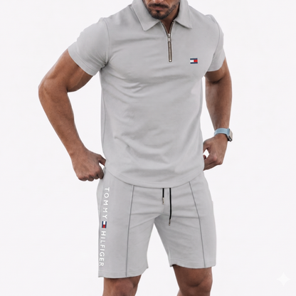Elegantes Hemd- und Shorts-Set