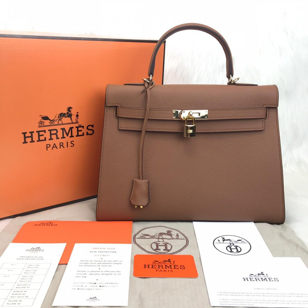 Kelly 32 | Togo-Leder | Palladium-Beschläge.