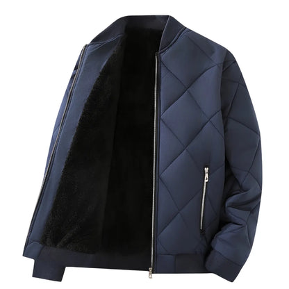 Men’s Plush-Lined Winter Zip Jacket