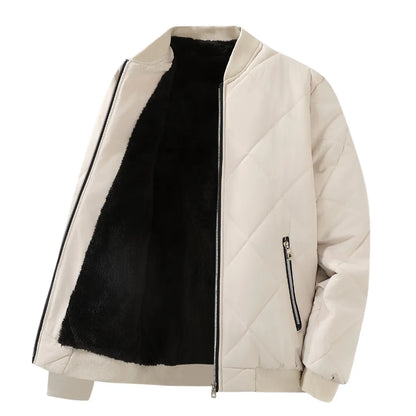 Men’s Plush-Lined Winter Zip Jacket