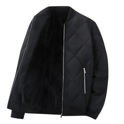 Men’s Plush-Lined Winter Zip Jacket