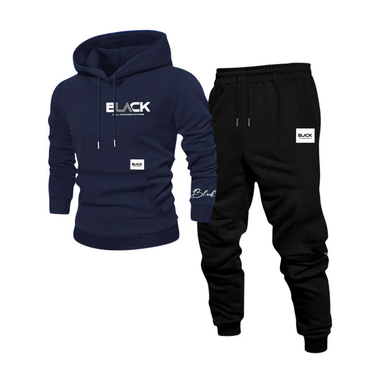 Men’s Casual Streetwear Tracksuit Set – Sweatshirt & Trousers