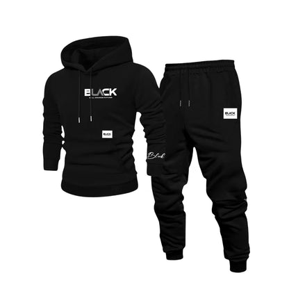 Men’s Casual Streetwear Tracksuit Set – Sweatshirt & Trousers