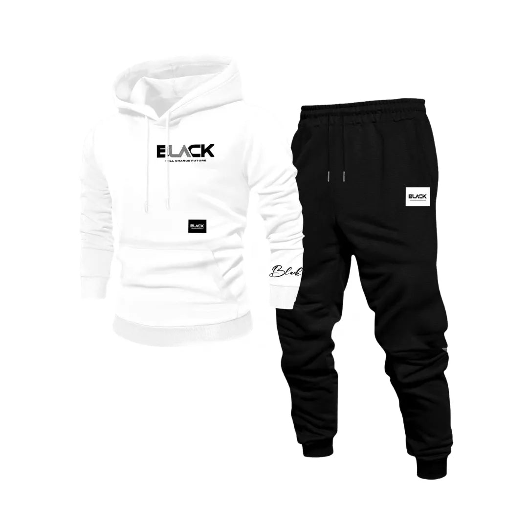 Men’s Casual Streetwear Tracksuit Set – Sweatshirt & Trousers