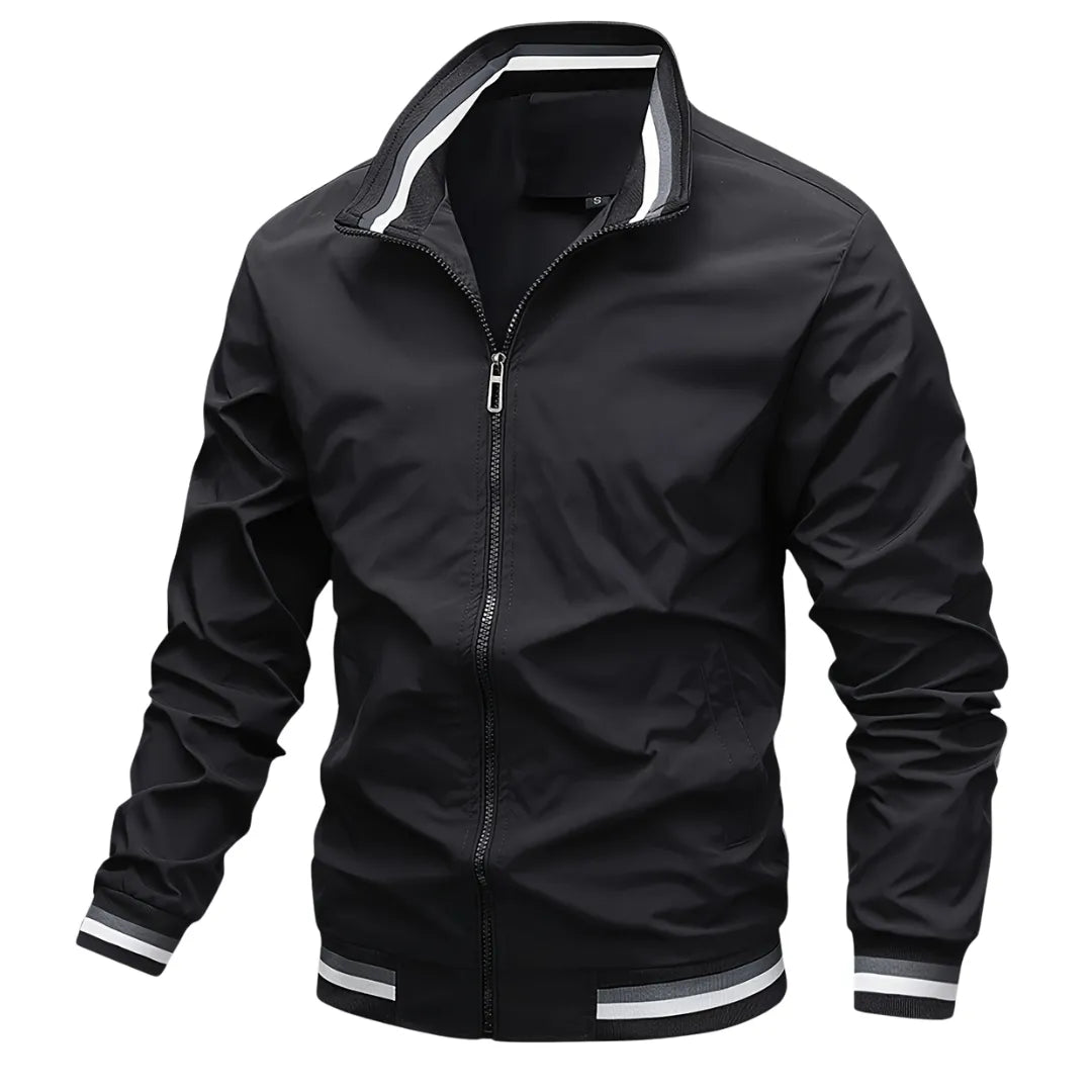 Men’s Classic Bomber Jacket with Zip Closure