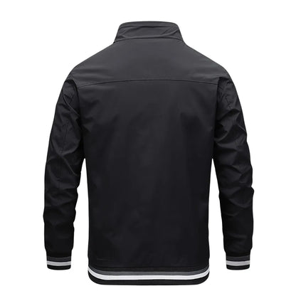 Men’s Classic Bomber Jacket with Zip Closure
