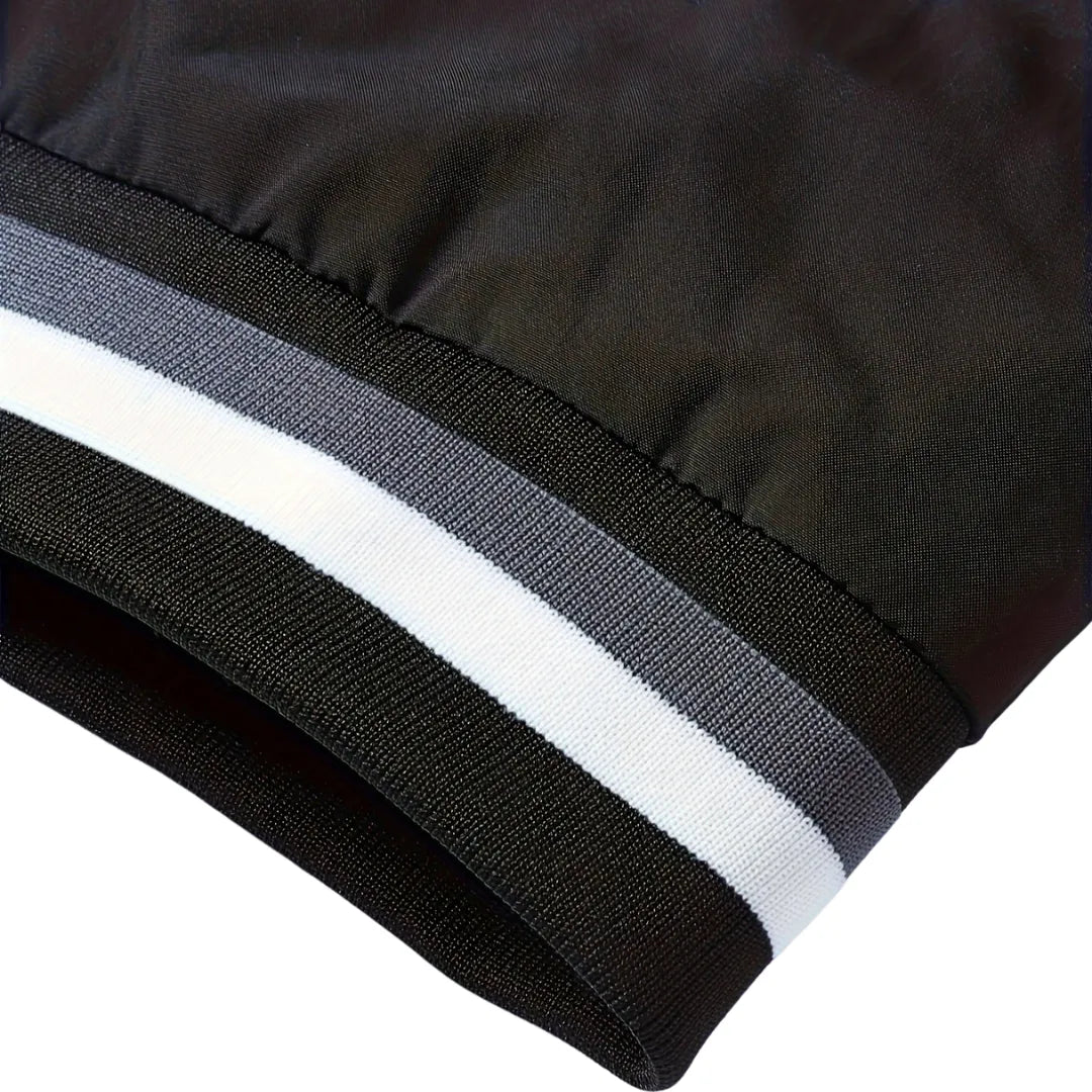Men’s Classic Bomber Jacket with Zip Closure