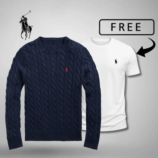 Luxury Knit Sweater + FREE T-Shirt 🎁