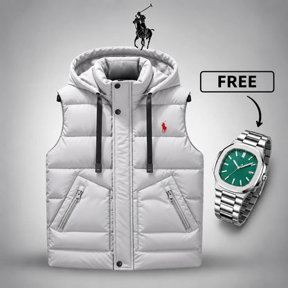 Men's Warm Puffer Vest™ + FREE Watch