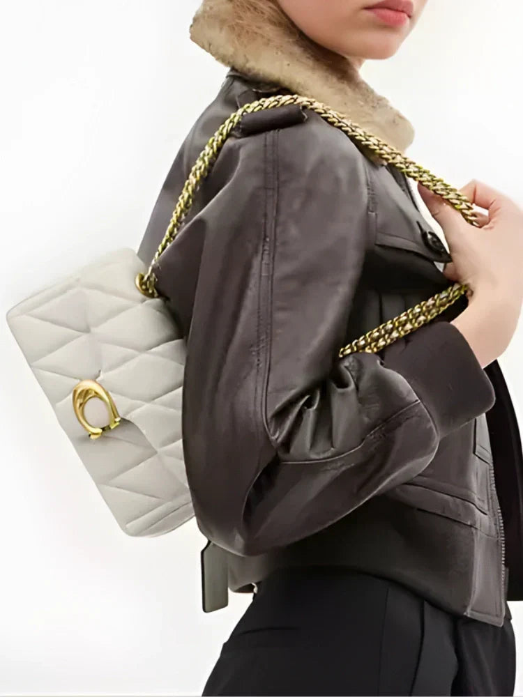 Tabby Shoulder Bag 20 Quilting - Rovenze